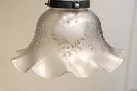 大正浪漫!! 柔らかなフリルの笠から優しい明かりが漏れる電笠　DC8759