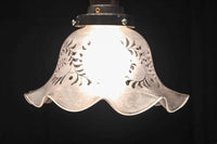 大正浪漫!! 柔らかなフリルの笠から優しい明かりが漏れる電笠　DC8759