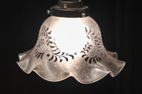 大正浪漫!! 柔らかなフリルの笠から優しい明かりが漏れる電笠　DC8759