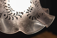 大正浪漫!! 柔らかなフリルの笠から優しい明かりが漏れる電笠　DC8759