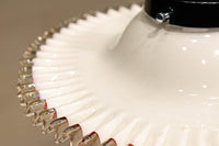 珍品‼下から見上げると赤の縁取りがモダンに輝く素敵な電笠　DC8761