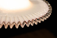 珍品‼下から見上げると赤の縁取りがモダンに輝く素敵な電笠　DC8761