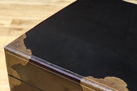 黒漆と繊細な模様入り装飾金具で風情ある挟み箱　DC8766