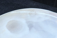 淡く色づく御本の模様が浮かぶ粉引大皿(共箱付き)　DC8778