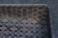 鮮やかな編み目模様の味わい溢れる竹編みの文入れ　DC8779