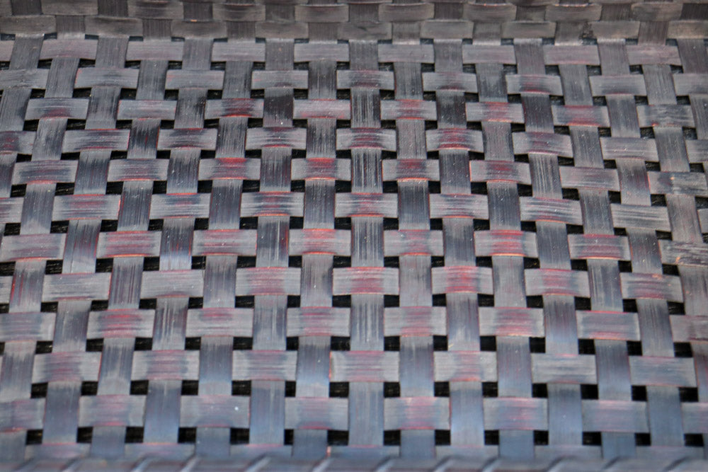 鮮やかな編み目模様の味わい溢れる竹編みの文入れ　DC8779