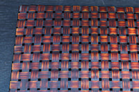 鮮やかな編み目模様の味わい溢れる竹編みの文入れ　DC8779