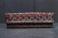 鮮やかな編み目模様の味わい溢れる竹編みの文入れ　DC8779