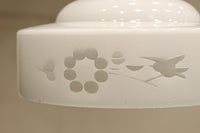 梅の花と小鳥の透かし模様が上品な電笠　DC8791