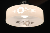 梅の花と小鳥の透かし模様が上品な電笠　DC8791