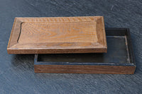 シンプルな装飾で杢目を引き立てる小箱　DC8792b