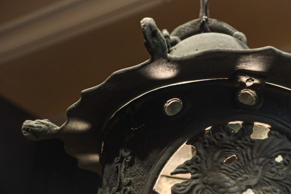 幻想的な雰囲気漂う真鍮製吊り灯籠　DC8812