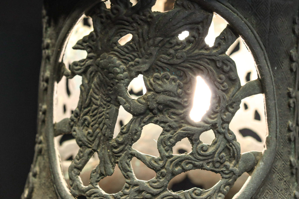 幻想的な雰囲気漂う真鍮製吊り灯籠　DC8812