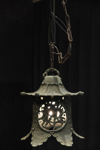 幻想的な雰囲気漂う真鍮製吊り灯籠　DC8812