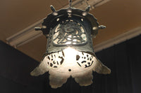 幻想的な雰囲気漂う真鍮製吊り灯籠　DC8812