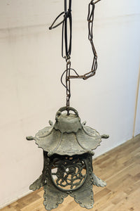 幻想的な雰囲気漂う真鍮製吊り灯籠　DC8812