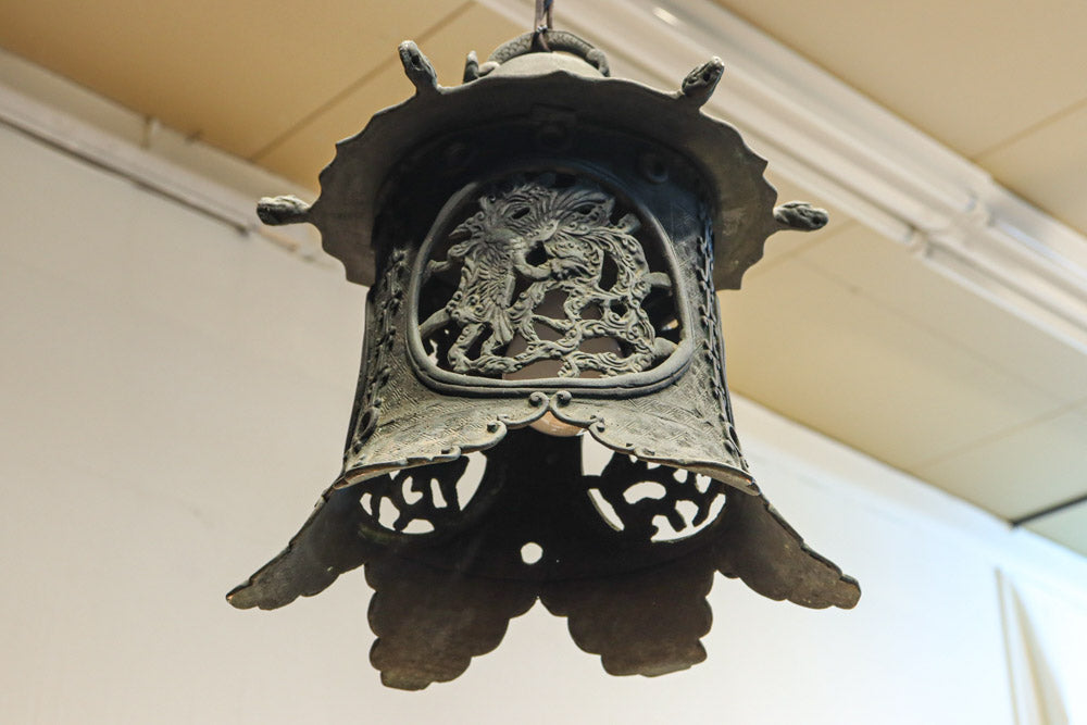 幻想的な雰囲気漂う真鍮製吊り灯籠　DC8812