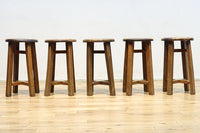 座面の杢目に時代の味わい溢れるスツール　DC8843a-e　在庫(a:1 b:1 c:1 d:1 e:1)脚