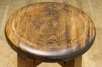 座面の杢目に時代の味わい溢れるスツール　DC8843a-e　在庫(a:1 b:1 c:1 d:1 e:1)脚