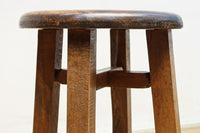 座面の杢目に時代の味わい溢れるスツール　DC8843a-e　在庫(a:1 b:1 c:1 d:1 e:1)脚