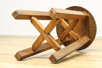 座面の杢目に時代の味わい溢れるスツール　DC8843a-e　在庫(a:1 b:1 c:1 d:1 e:1)脚