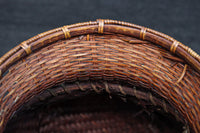 大きな持ち手と籠目模様で華のある花カゴ　DC8855　在庫1組