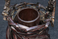 造形的なデザインで風情溢れる花カゴ　DC8856　在庫1組