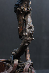 造形的なデザインで風情溢れる花カゴ　DC8856　在庫1組