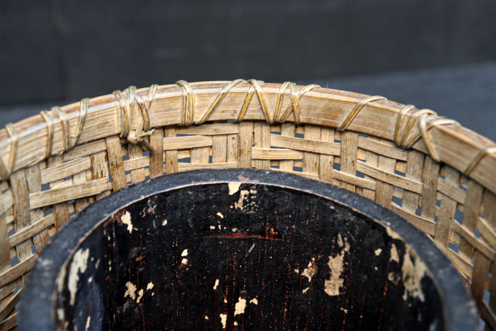 濃淡のある色彩で風情溢れる花カゴ　DC8859　在庫1組