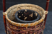 濃淡のある色彩で風情溢れる花カゴ　DC8859　在庫1組