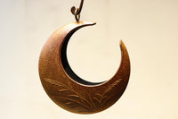 ススキ模様の花器をお猿さんが支える吊るし花器セット　DC8862　在庫1個