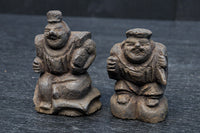 小型サイズ!! 温かみのある佇まいの恵比須様と大黒様のセット　DC8864　在庫2個1組