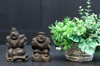 小型サイズ!! 温かみのある佇まいの恵比須様と大黒様のセット　DC8864　在庫2個1組