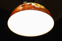 希少!! 鮮やかな美しい笠に薔薇の模様が描かれたノリタケの電笠　DC8874