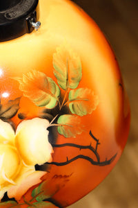 希少!! 鮮やかな美しい笠に薔薇の模様が描かれたノリタケの電笠　DC8874