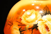 希少!! 鮮やかな美しい笠に薔薇の模様が描かれたノリタケの電笠　DC8874