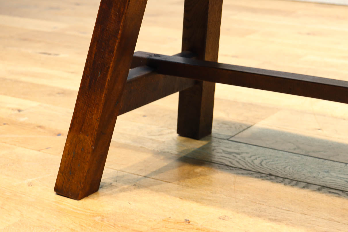 魅力的な古色を纏う趣きのあるベンチ　DC8878