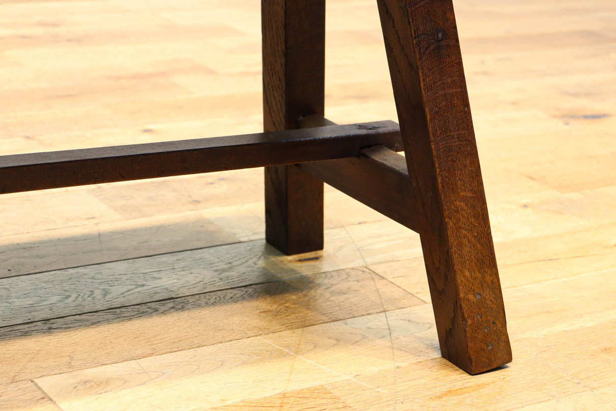 魅力的な古色を纏う趣きのあるベンチ　DC8878