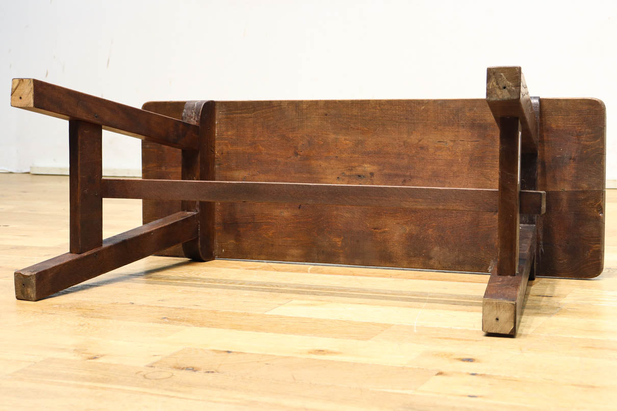 魅力的な古色を纏う趣きのあるベンチ　DC8878