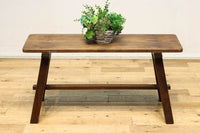 魅力的な古色を纏う趣きのあるベンチ　DC8878