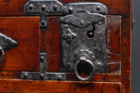 時代の風合いが味わいのある硯箱(鍵付き)　DC8879