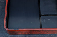 菊の花が美しく描かれた鎌倉彫の硯箱　DC8880