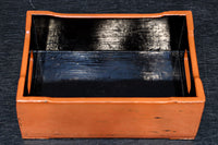 黒と朱のコントラストが映える根来塗のたばこ盆　DC8884　在庫10個