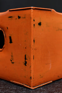 黒と朱のコントラストが映える根来塗のたばこ盆　DC8884　在庫10個