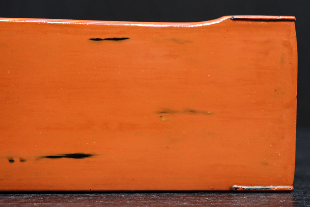 黒と朱のコントラストが映える根来塗のたばこ盆　DC8884　在庫10個