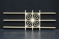 角麻組子を一つ組んだシンプル建具素材　DC8893　在庫48枚