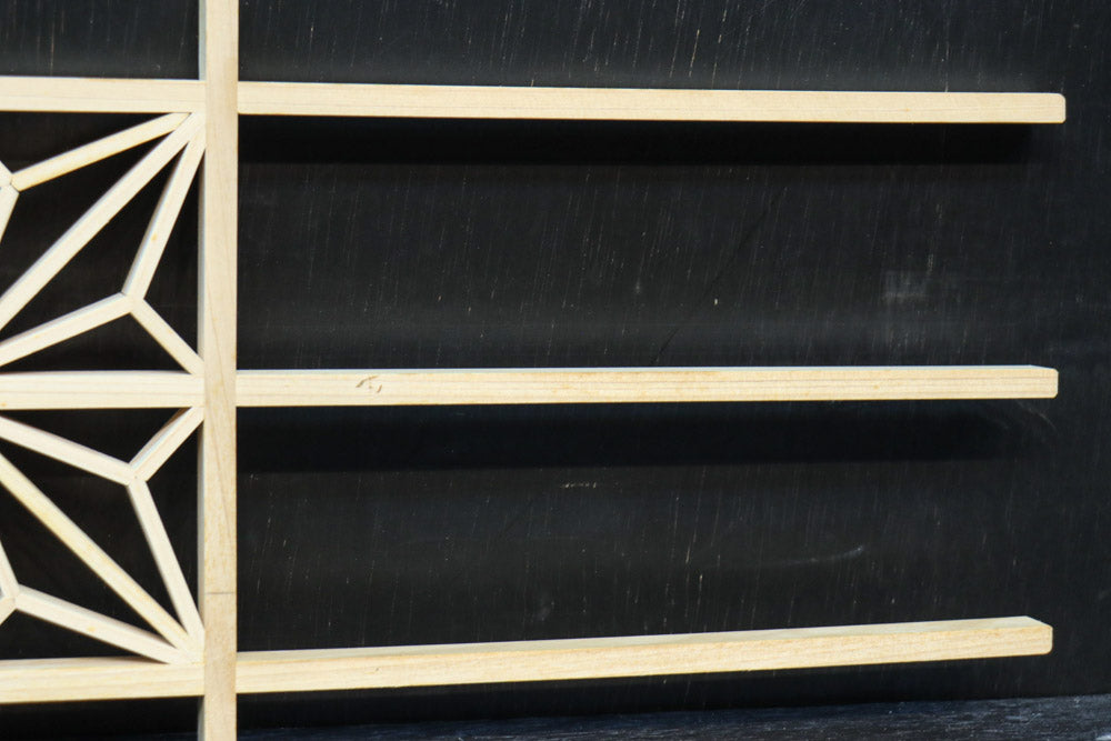 角麻組子を一つ組んだシンプル建具素材　DC8893　在庫48枚