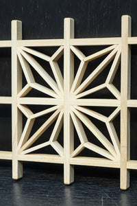 角麻組子を一つ組んだシンプル建具素材　DC8893　在庫48枚