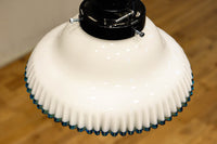 水色の縁取りが可愛らしい細やかなフリルの電笠　DC8896