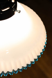 水色の縁取りが可愛らしい細やかなフリルの電笠　DC8896